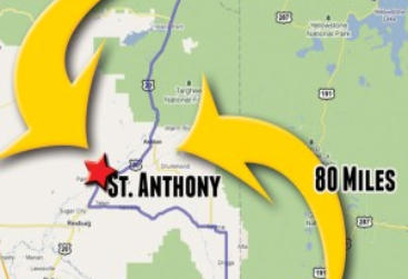 atv rentals st anthony sand dunes close to yellowstone map